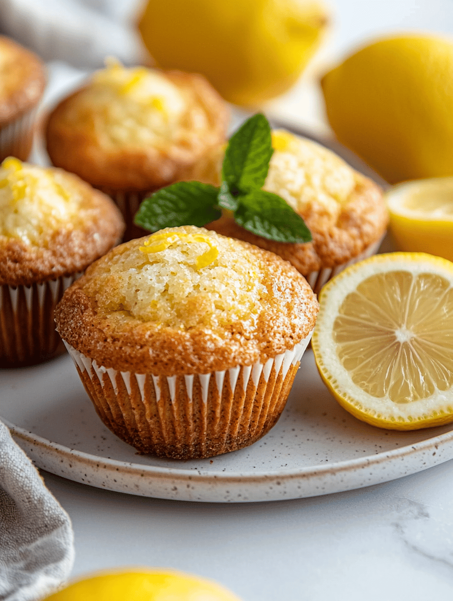 Lemon Muffins That Actually smell like a Lemon Tree in bloom