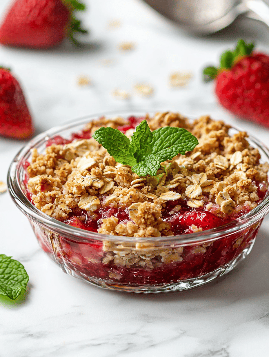 Strawberry Crumble Cake: A Hidden Nostalgia in Every Slice