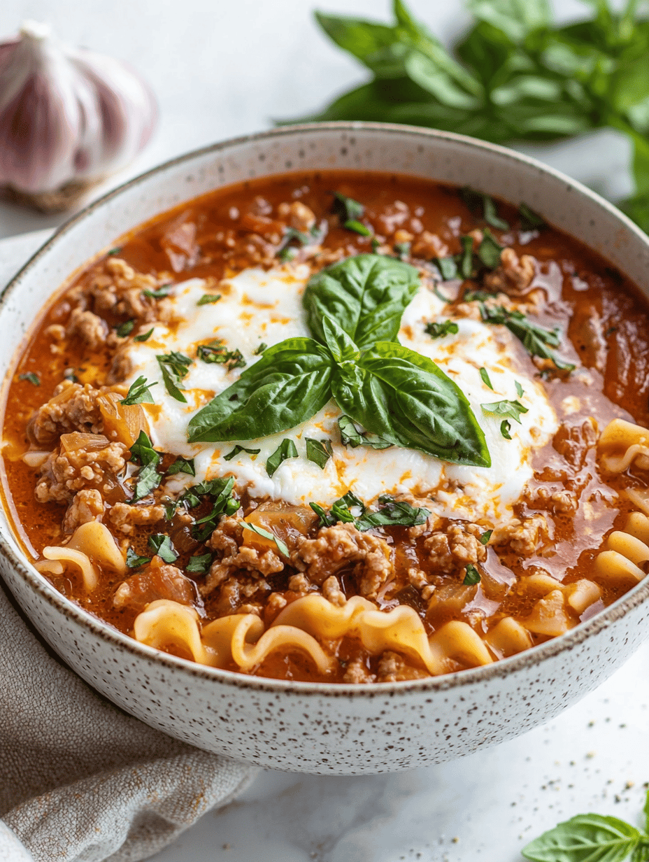 One Pot Lasagna Soup: A Lazy Sunday Revelation