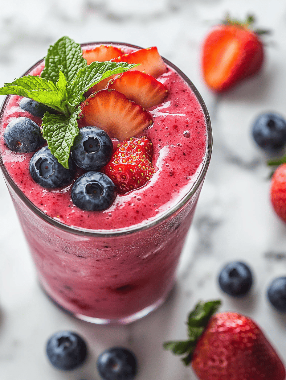 Patriotic Smoothie: A Morning Wake-Up Call with a Twist
