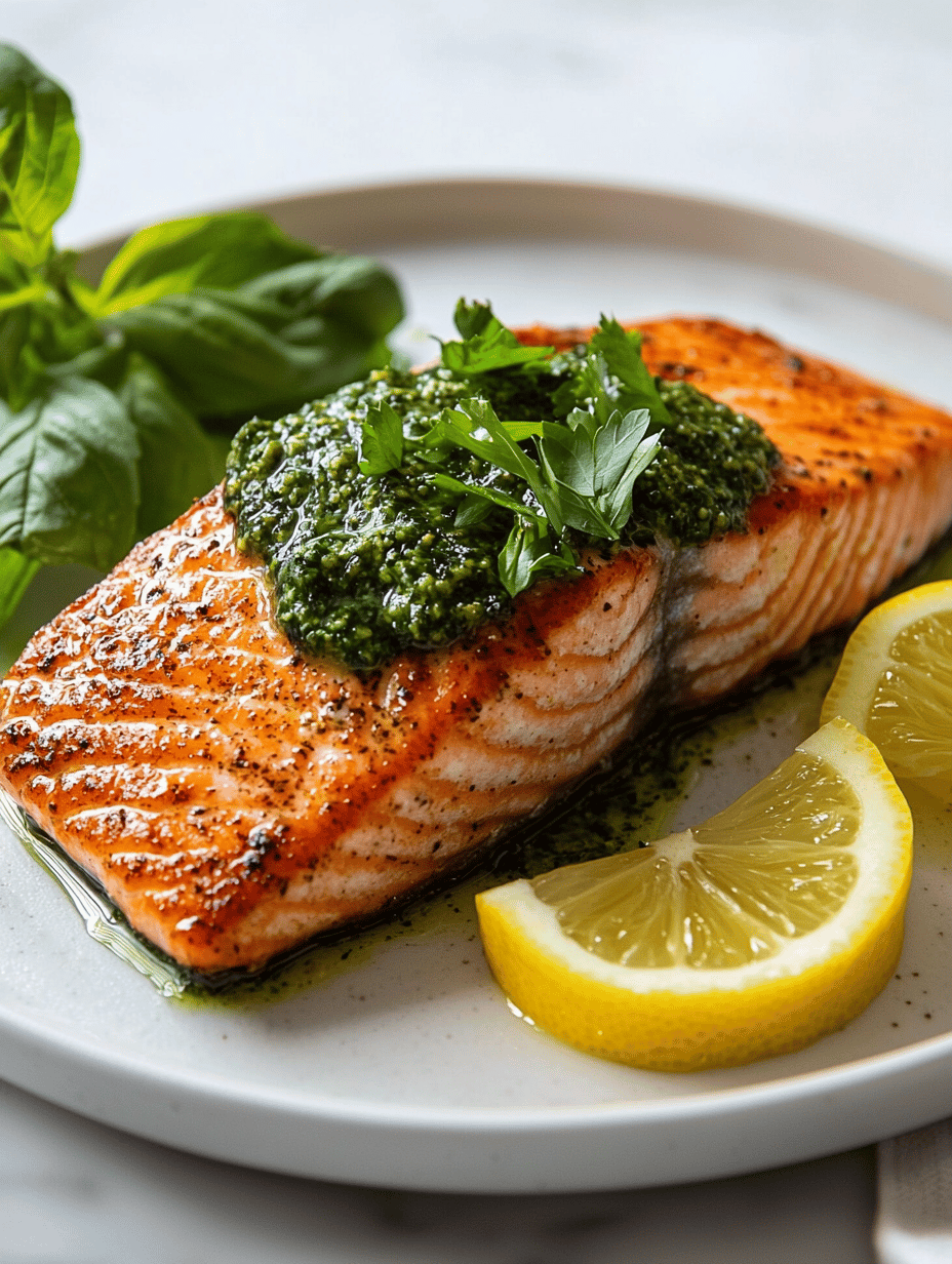 The Salmon That Actually Tastes Like Basil and Pine Nuts Got Married