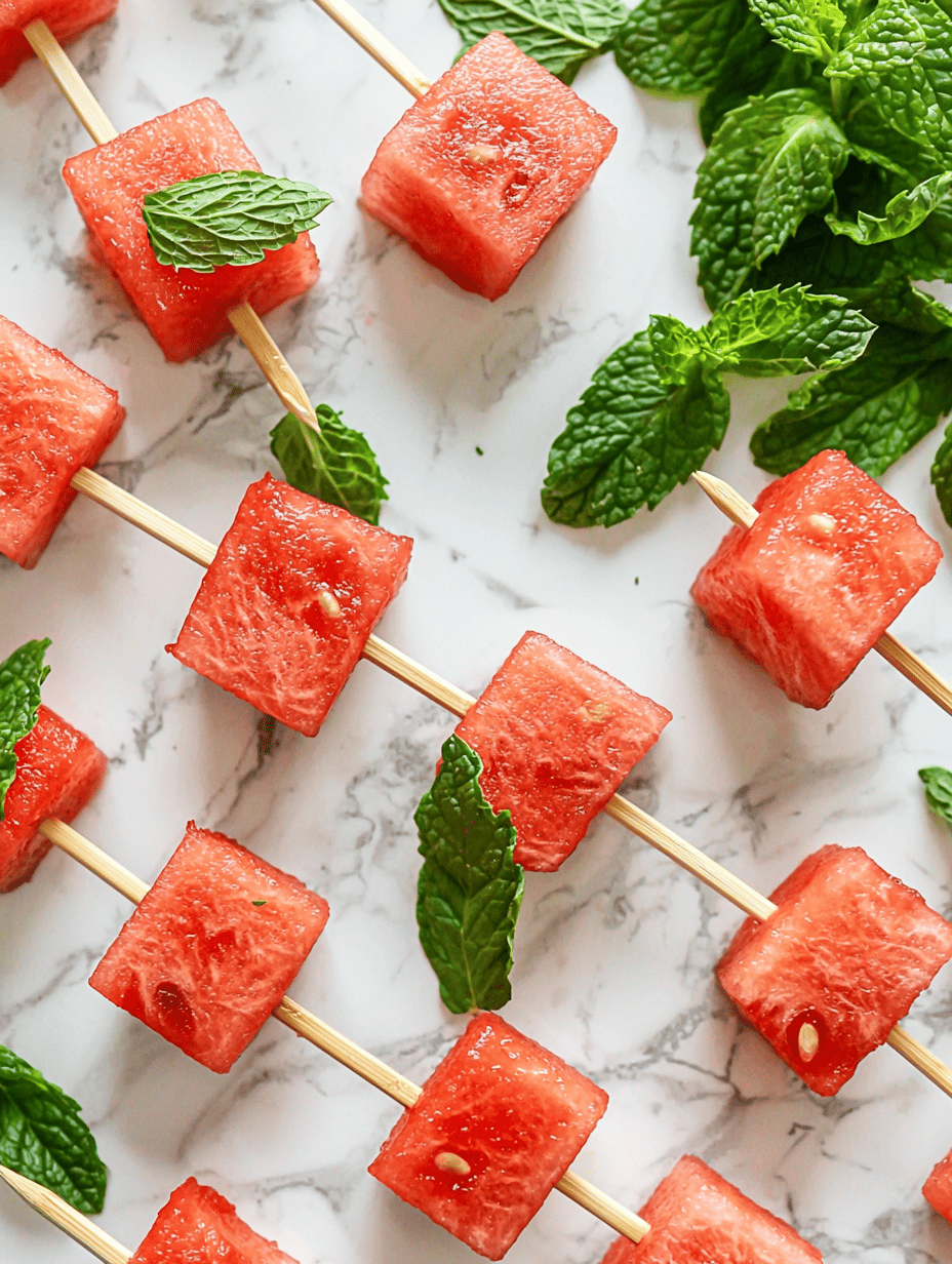 Watermelon Skewers as Unexpected Nostalgia